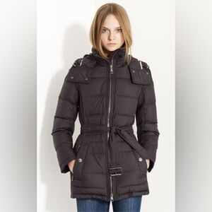 Burberry Black Belted Puffer Jacket